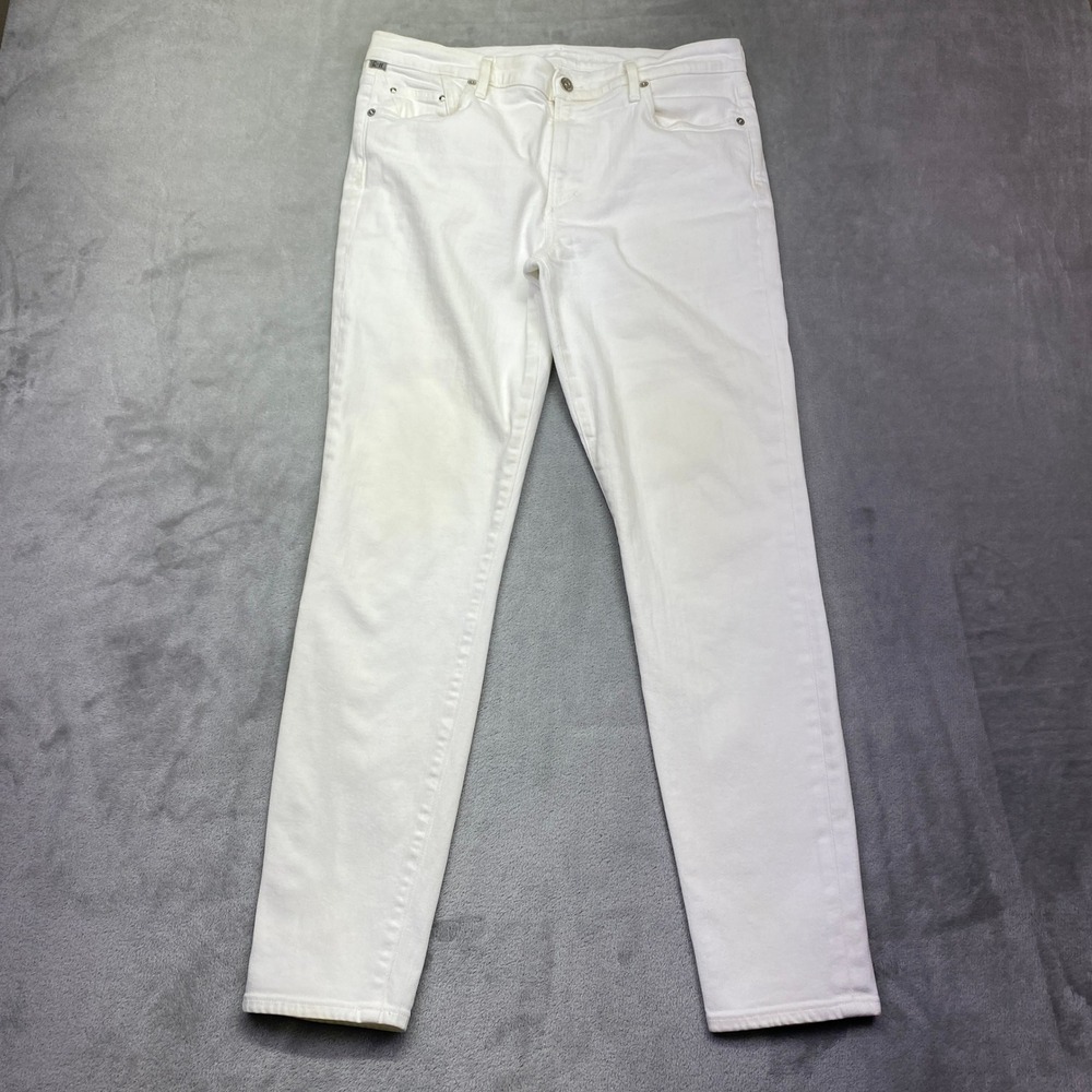 Citizens of Humanity Rocket High Rise Skinny Jeans White 1416-547 Size 32 USA‎